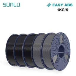 SUNLU 3D Filament PETG/EASY ABS/TPU/ASA Filamnet 1.75mm 5Roll 1KG（TPU 0.5KG/Roll） 3D Printer Filament for 3D Printer