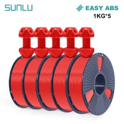 SUNLU 3D Filament PETG/EASY ABS/TPU/ASA Filamnet 1.75mm 5Roll 1KG（TPU 0.5KG/Roll） 3D Printer Filament for 3D Printer
