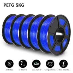 SUNLU 3D Filament PETG/EASY ABS/TPU/ASA Filamnet 1.75mm 5Roll 1KG（TPU 0.5KG/Roll） 3D Printer Filament for 3D Printer