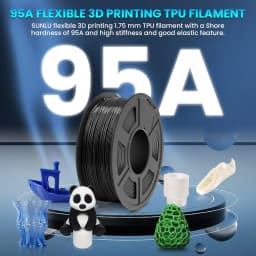 SUNLU 3D Filament PETG/EASY ABS/TPU/ASA Filamnet 1.75mm 5Roll 1KG（TPU 0.5KG/Roll） 3D Printer Filament for 3D Printer