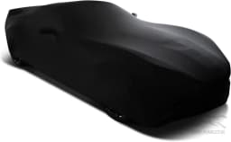 Indoor Car Cover Satin Dust Proof Sunshade Outdoor Protection For Chevrolet Corvette C8 2020-2023 For Underground Garage Black