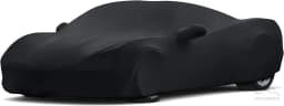 Indoor Car Cover Satin Dust Proof Sunshade Outdoor Protection For Chevrolet Corvette C8 2020-2023 For Underground Garage Black