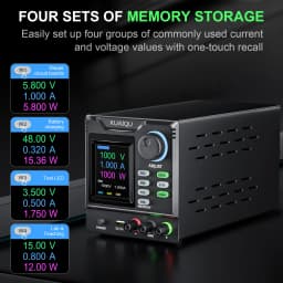 KUAIQU RS232/USB High Power Adjustable LAB Power Supply 1000V 800V 400V 300V 600V 30V 5A 10A Memory Storage,Output,Software PC