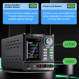 KUAIQU RS232/USB High Power Adjustable LAB Power Supply 1000V 800V 400V 300V 600V 30V 5A 10A Memory Storage,Output,Software PC