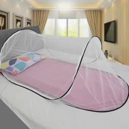 Folding Bed Tent Portable Outdoor Hiking Travel Mosquito Net Tent Indoor Accessories Single Bed Mesh Tent Camping Fly Net Tent