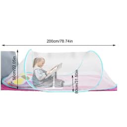 Folding Bed Tent Portable Outdoor Hiking Travel Mosquito Net Tent Indoor Accessories Single Bed Mesh Tent Camping Fly Net Tent