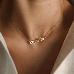 Customized Personalized Necklace Stainless Steel Name Pattern O-Shaped Chain Necklace A Gift For Family Friends And Lover
