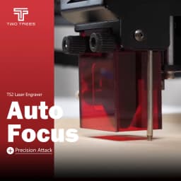 TwoTrees TS2 Auto Focus Laser Engraver Metal Laser Engraving Machine with WiFi Offline Control Limit Switch Cutting Acrylic Wood