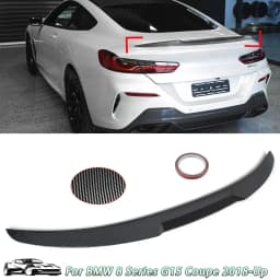 For 2018+ BMW 8 Series G15 Coupe Gloss Black M4 Style Rear Boot Spoiler Wing Lid
