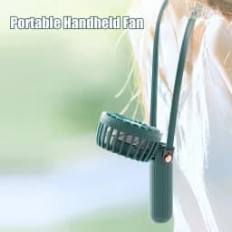 Hand Fan With Strap Compact Cooling Fan 3 Speeds USB Rechargeable Portable Mini Fan For Stylish Kids Girls Women Travel Camping