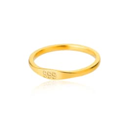 Lateefah Simple Number Ring Men's Women's Stainless Steel Ring 111 999 Angel Number Jewelry