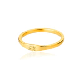 Lateefah Simple Number Ring Men's Women's Stainless Steel Ring 111 999 Angel Number Jewelry