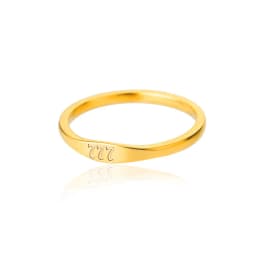 Lateefah Simple Number Ring Men's Women's Stainless Steel Ring 111 999 Angel Number Jewelry