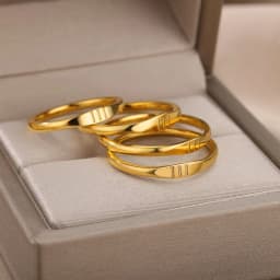 Lateefah Simple Number Ring Men's Women's Stainless Steel Ring 111 999 Angel Number Jewelry