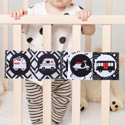 Toddler Books Black White Bath Cloth Books Portable Activity Quiet Cloth Books Developmental Toys For Boys Girls