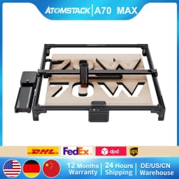AtomStack A70 MAX Laser Engraving Cutting Machine 70W/35W Dual-mode Switching Desktop CNC Laser Engraver 800X850mm Area