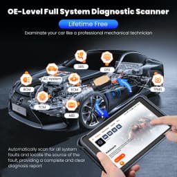 THINKCAR THINKSCAN 689BT Lifetime Free Auto Scanner Profession 34 Reset ECU Coding Bidirectional DOIP OBD2 Car Diagnostics Tools