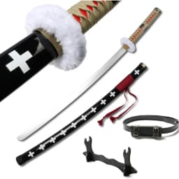 Roronoa Zoro Katana 104cm/41inCharacter Cosplay Sword with Sowrd Holder and Belt Trafalgar Law Red Sandai kitetsu Yubashiri
