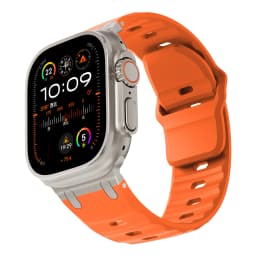 Sport Silicone Strap for Apple watch ultra 2 band 49mm Stainless Steel correa bracelet iwatch Series 9 8 7 6 5 SE 45mm 44mm 42mm