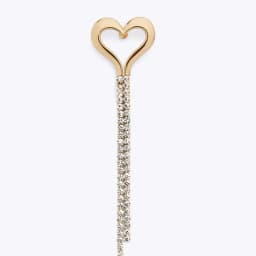 Stonefans Metal Heart Tassel Earrings Bohemian 2024 Women Luxury Wedding Fashion Piercing Earring Wholesale Jewelry Accesories