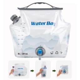 Water Bag For Camping Foldable Portable Water Canteen 8L No-Leak Freezable Foldable Water Bottle Camping Water Storage Carrier