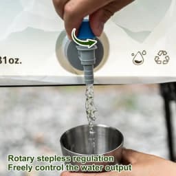Water Bag For Camping Foldable Portable Water Canteen 8L No-Leak Freezable Foldable Water Bottle Camping Water Storage Carrier
