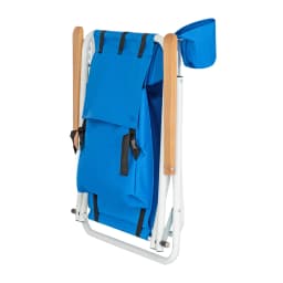 Beach Chair USA free shipping Blue Adjustable Headrest Portable High Strength Folded Beach Chair