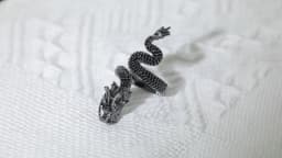 JINAO New Micro-Paved HIP Hop Black Chinese Traditional Dragon Iced Adjustable 5A+ Cubic Zircon Ring Men and Women Jewelry Gift