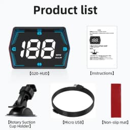 Font Digital Speed Meter Clock Gauge Auto Electronics Accessories Windshield Projector GPS System Digital Hud Windshield