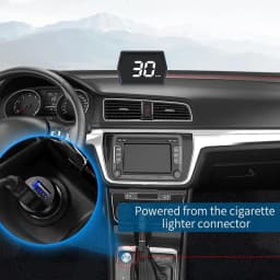 Font Digital Speed Meter Clock Gauge Auto Electronics Accessories Windshield Projector GPS System Digital Hud Windshield