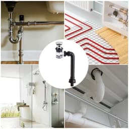 Sink Drain Pipe Anti-Odor Pipe System Bathroom Sink Drain Tube Water Sink Plumbing Equipment For Hand Washing For Washroom