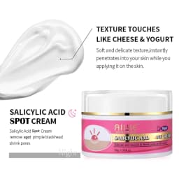AILKE Organic Acne Face Cream, Cleaning Skin, Brightening, Remove Acne Facial Cream, Non-Greasy, Oil Control, For Women and Men