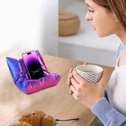Mobile Phone Pillow Holder Phones Tablet Sofa Stand Sofa Shape Desktop Decoration Pillow Phone Holder For Phone Tablet Readers