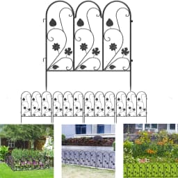 5PCS Decorative Garden Fence Outdoor Garden Balcony Patio Lawn Landscape Fences