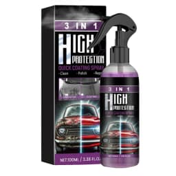 3 In Rapid Car Ceramic Coating Fortify Car Wax Polish Spray Hydrophobic Intense Gloss Shine Glass&Wheels&Paint Sealant Detail