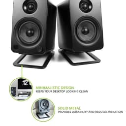 Desktop Speaker Stands Solid Minimalist Bookshelf Speaker Stand Exquisite Sturdy Monitor Speaker Stands For Computer Studio
