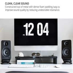 Desktop Speaker Stands Solid Minimalist Bookshelf Speaker Stand Exquisite Sturdy Monitor Speaker Stands For Computer Studio