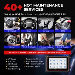 Autel MaxiPRO MP900-BT KIT Diagnostic Tools CANFD DOIP Bidirectional Car Scanner ECU Coding Tool 11pcs OBD1 Kit