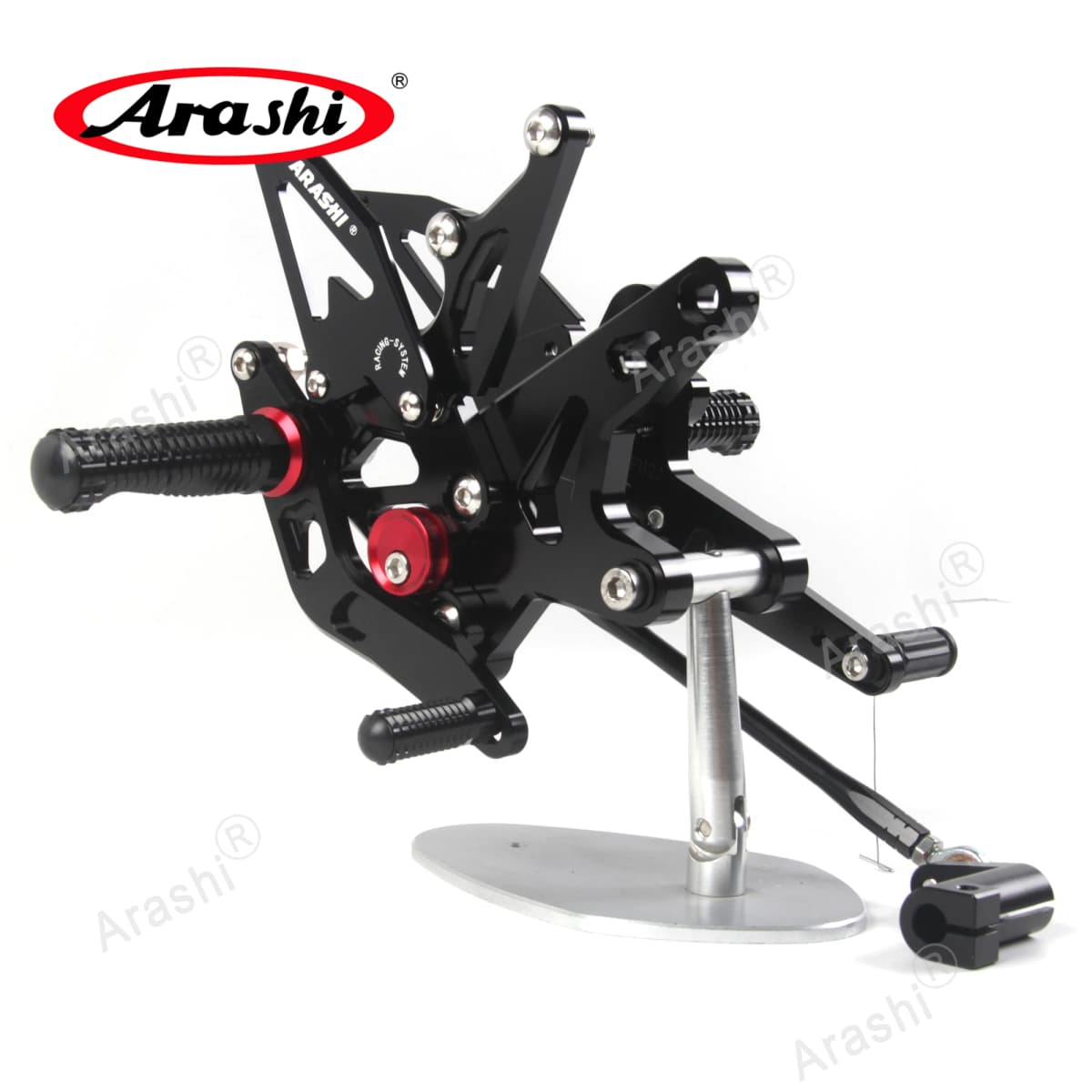 Arashi CNC Adjustable Rearset For KAWASAKI Ninja 250 2018 2019 2020 2021 2022 2023 Z250 Z 250 2019-2022 Footrest Foot Pegs