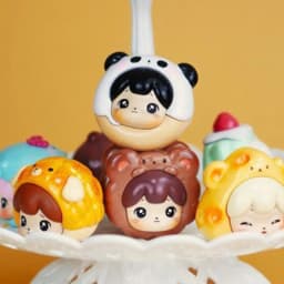 Anime Figurine Baking Workshop Theme Cartoon Character Doll Home Room Decor Table Centerpiece Cute Action Figure Collectible Toy