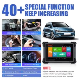 Vident iSmart800Pro Car Scanner All System Diagnosis 40 Reset Function OBDII Full Function Key Fob Programming Scanner Tool