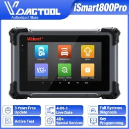 Vident iSmart800Pro Car Scanner All System Diagnosis 40 Reset Function OBDII Full Function Key Fob Programming Scanner Tool