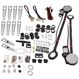 Universal 12 V Power Window Lift Regulator Conversion Kit for 2-Door vehicles SUVs and cars Pickup