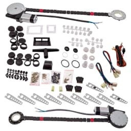 2-Door Universal Electric Window Motor Kit - Convert Manual Cranks to Power
