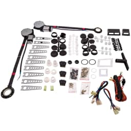 Universal 12 V Power Window Lift Regulator Conversion Kit for 2-Door vehicles SUVs and cars Pickup