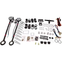 2-Door Universal Electric Window Motor Kit - Convert Manual Cranks to Power