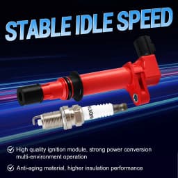 Carbole Set of 6 Ignition Coil Spark Plug For 02-09 Dodge Jeep Mitsubishi 3.7L V6 UF270