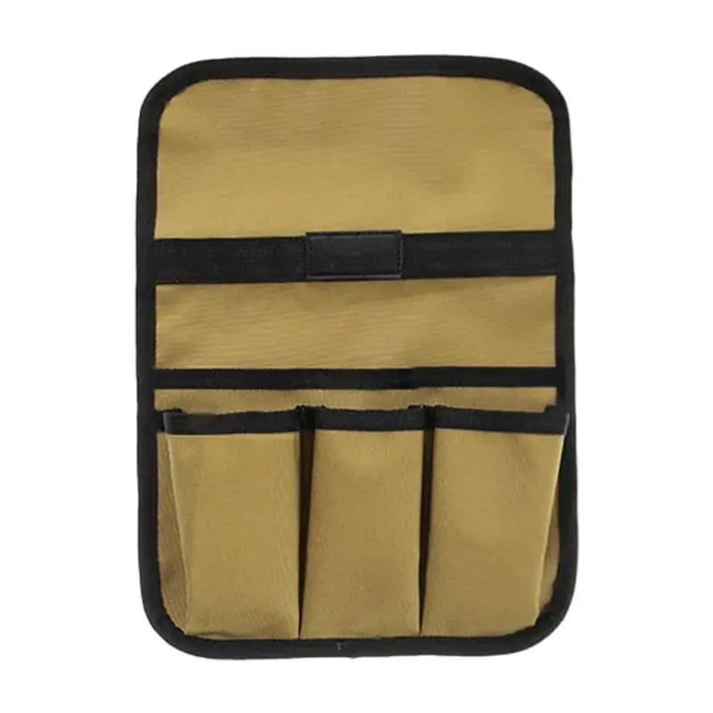 Beach Chair Cup Holder Double-Layer Camp Chair Side Pocket Organizer Portable Beach Chair Side Bag Lawn Chair Cup Holder For