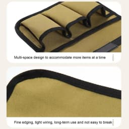 Beach Chair Cup Holder Double-Layer Camp Chair Side Pocket Organizer Portable Beach Chair Side Bag Lawn Chair Cup Holder For