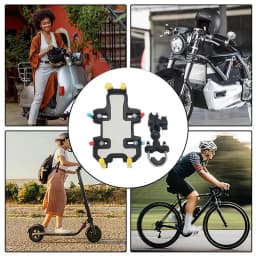 Motorcycle Phone Holder Soft Shockproof Stable Phone Mount For Motorcycle 360 Degree Rotatable Protective Multifunctional